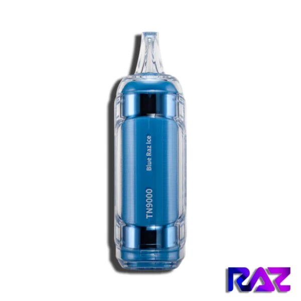 Blue Razz Ice - RAZ TN9000 Disposable Vape side view
