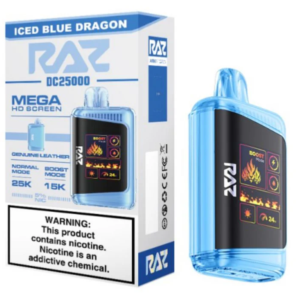 Iced Blue Dragon – RAZ Vape DC25000