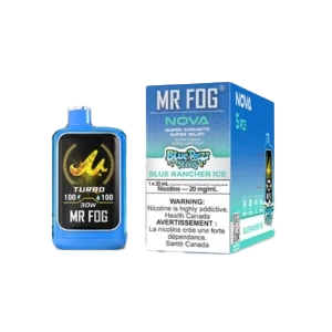 Blue Rancher Ice Mr Fog Nova 36000 Puffs Disposable Vape - Steezy Series