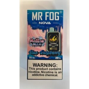 Blue Raspberry Mr Fog Nova 36000 Puffs Disposable Vape - Mellow man