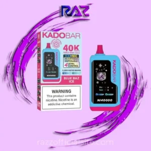 Blue Raz Ice Kado Bar NI40K Ice+Nic Control Disposable Vape