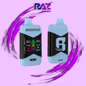 Clear RoopBar Nic+Ice Control 40,000 Puffs Disposable Vape - 5% Nic
