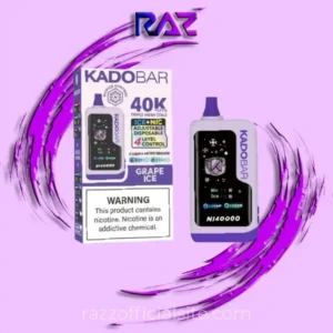 Grape Ice Kado Bar NI40K Ice+Nic Control Disposable Vape
