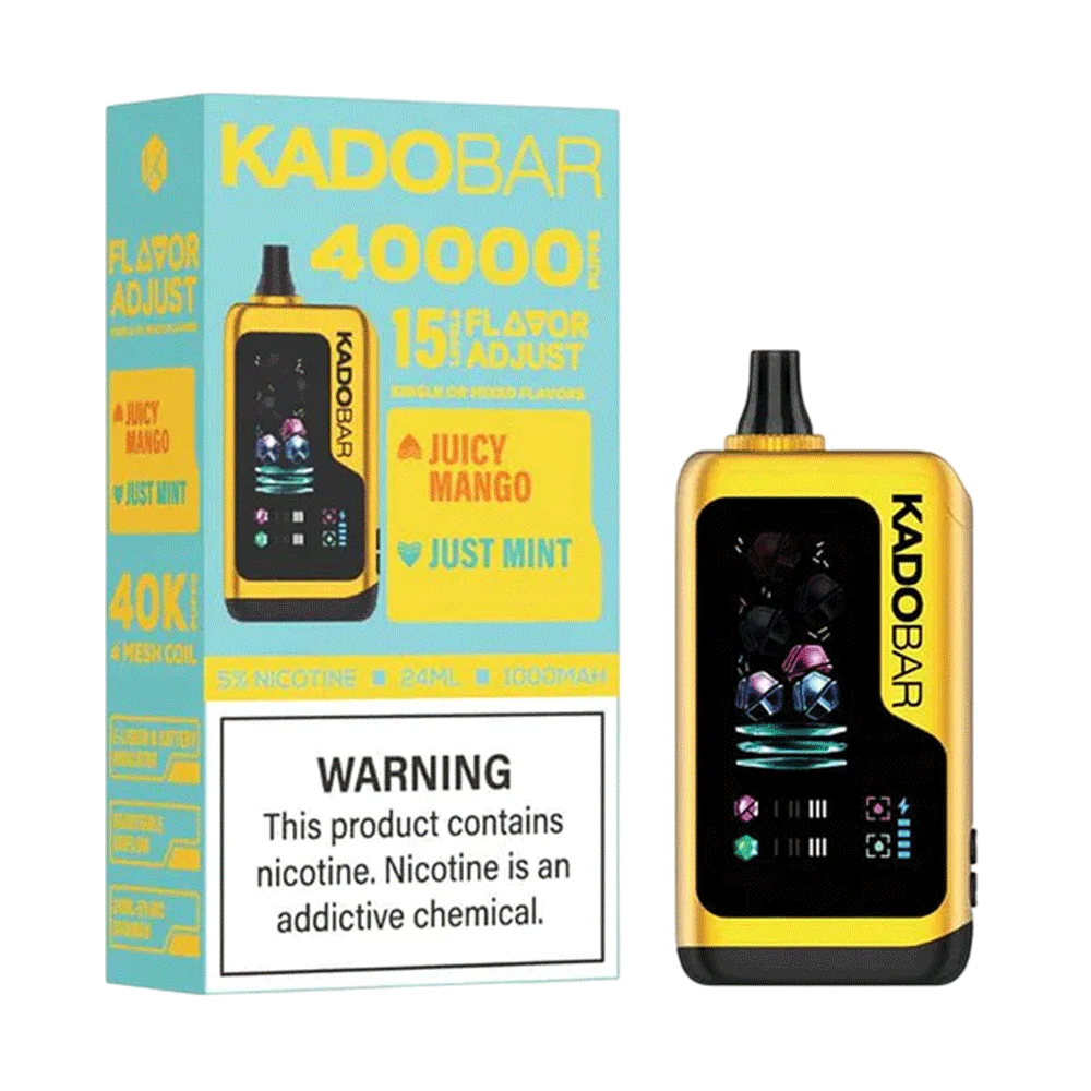 Kado Bar X Adjust Juicy Mango + Just Mint Ice + Nic Control Vape 1 Kado Bar X Adjust Juicy Mango + Just Mint