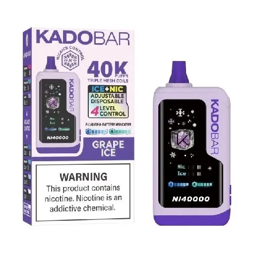 Grape Ice Kado Bar NI40K Ice+Nic Control Disposable Vape 1 Grape Ice Kado Bar NI40K