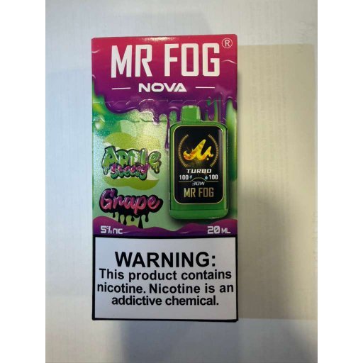 Grape Mr Fog Nova 36000 Puffs Disposable Vape - Apple Steezy 1 Grape Mr Fog Nova 36000 Puffs Disposable Vape - Apple Steezy
