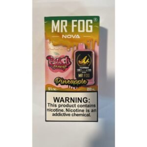 Pineapple Mr Fog Nova  36000 Puffs Disposable Vape - Peach Steezy