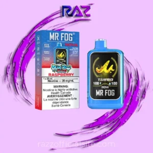 Raspberry Mr Fog Nova Blue Razz Steezy