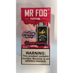 Strawberry Mr Fog Nova 36000 Puffs Disposable Vape - Mellow man