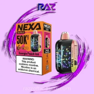 Georgia Peach Ice Nexa Ultra II 50000 Puffs Disposable Vape