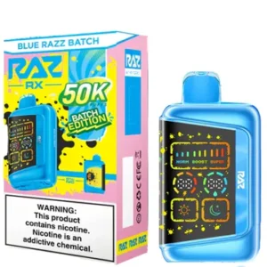 Blue Razz Batch Raz Rx 50K Puffs Disposable Vape – Batch Edition