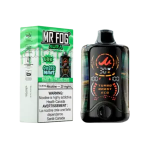 Raz Vape Flavors 8 Oasis Mint Mr Fog Aura 60K Puffs Disposable Vape