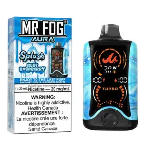 Blue Raspberry-Mr Fog Aura Splash 60,000 Puffs Disposable Vape