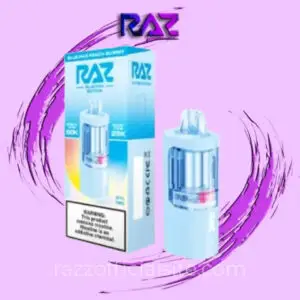 Blue Raz Peach Gummy Raz Vue 50K Disposable Pod