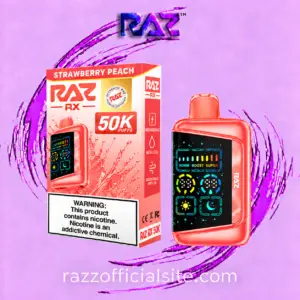 Strawberry Peach Gush Raz Rx 50K