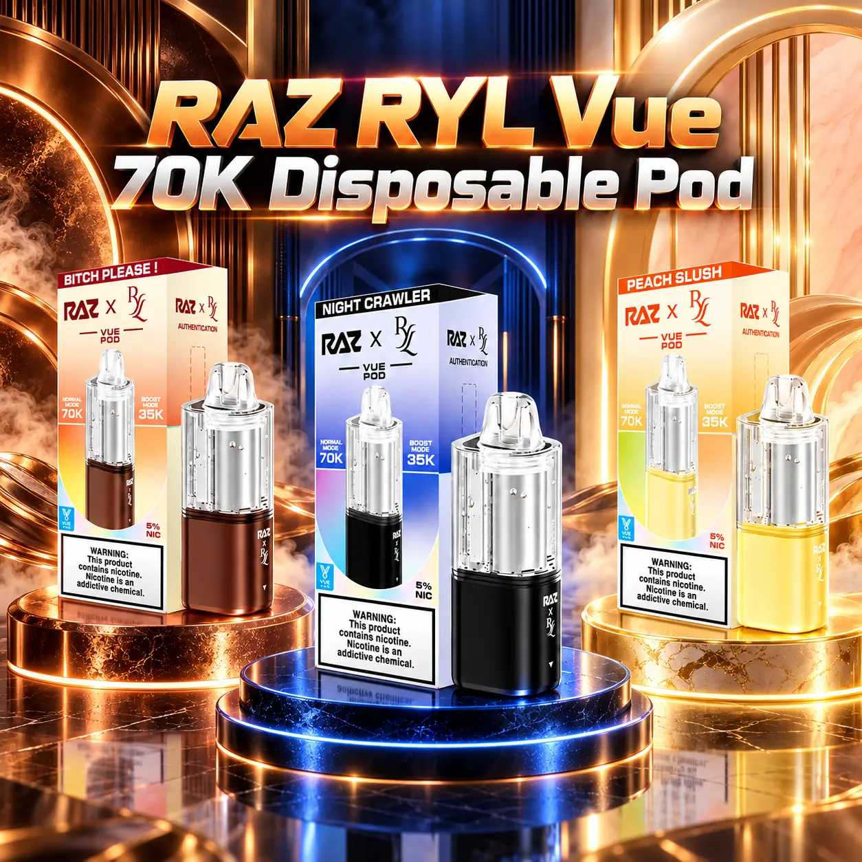 Raz Ryl Vue Luxury Pod Showcase