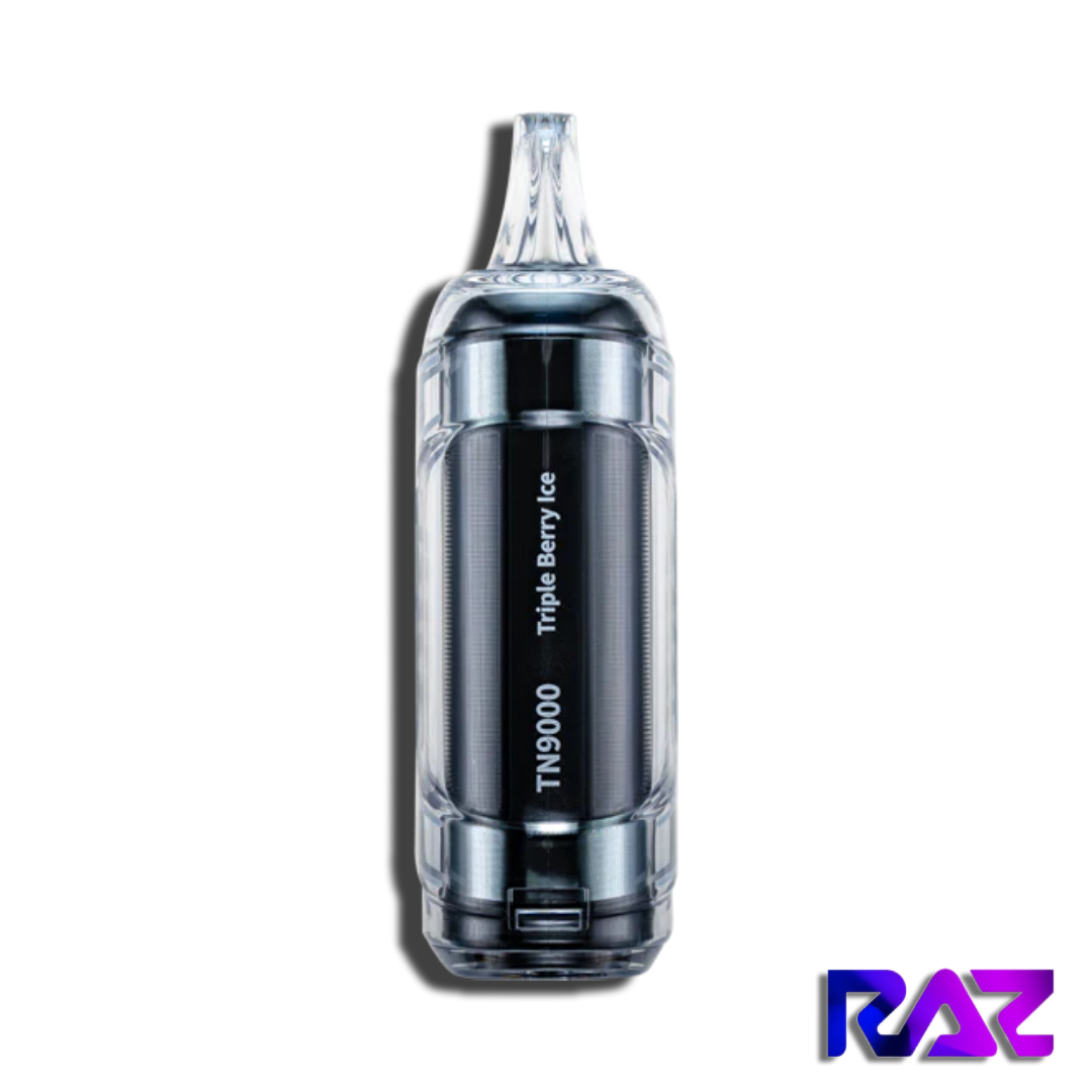 Triple Berry Ice Raz Vape - Tn9000 2 Triple Berry Ice - Raz Tn9000 Disposable Vape Side View