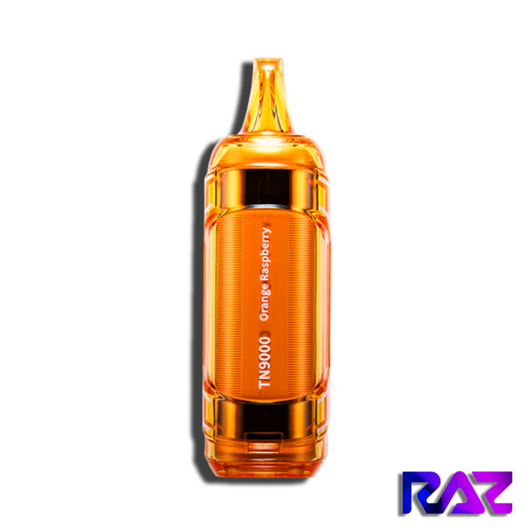 Orange Raspberry - Raz Tn9000 Disposable Vape Side View